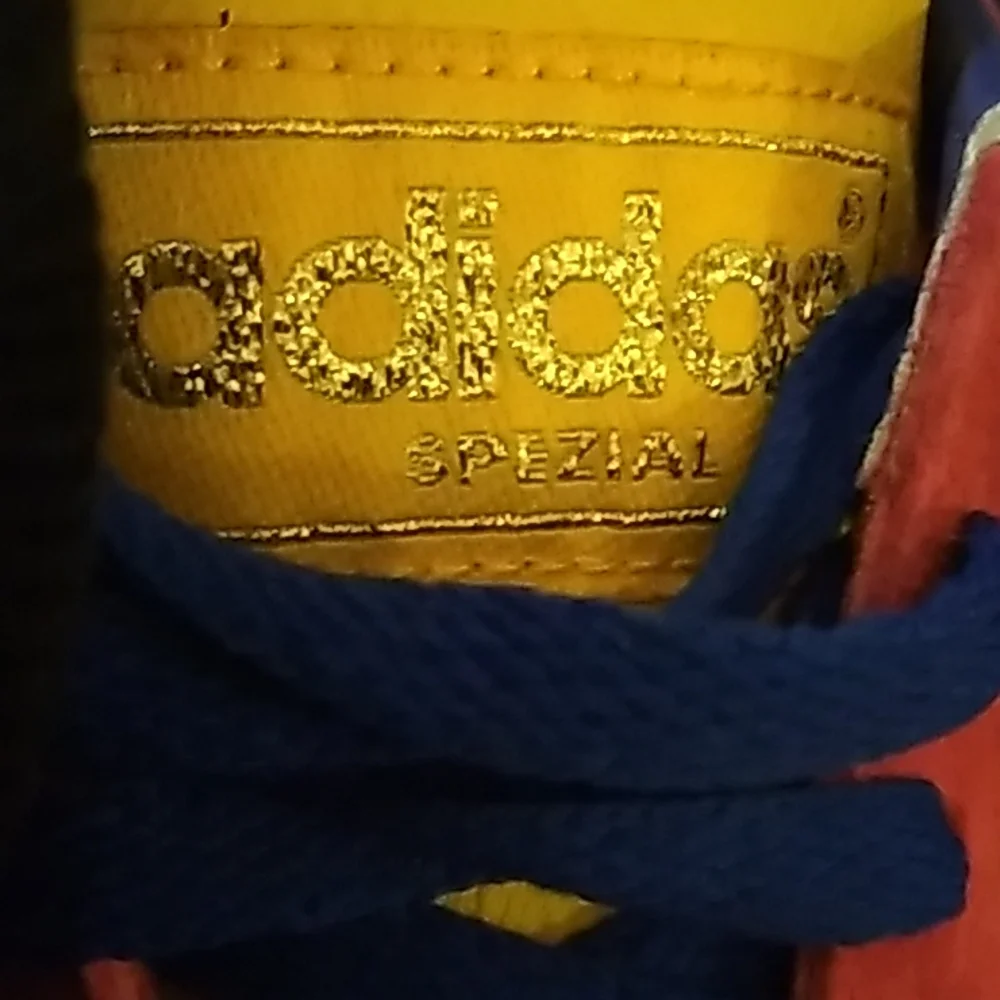 Adidas Spezial Shirley Red Yellow Blue Size 7.5 - Picture 2 of 6